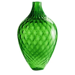 NasonMoretti Samarcanda Vaso decorativo alto Balloton verde pino