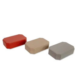 Cassigoli Scatola Del Monte 25 in Legno e Pelle Rosso Persiano