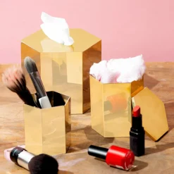 Bronzetto Scatola esagonale in ottone #2