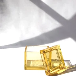 Studio Bojola Scatola Gialla In Cristallo Palmi