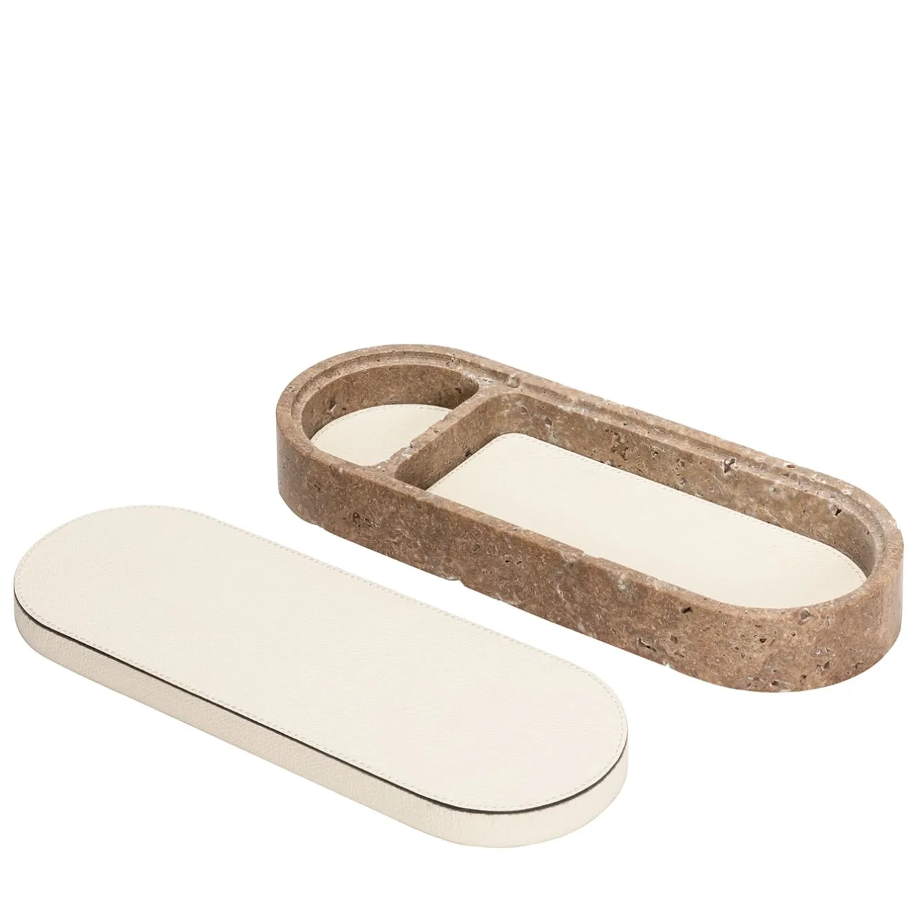 Giobagnara Scatola grande in pelle e marmo Giza #2