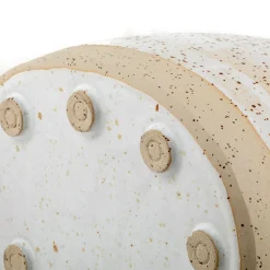 Agnes Duerrschnabel Atelier Scatola Ovale Speckled in Gres con Coperchio