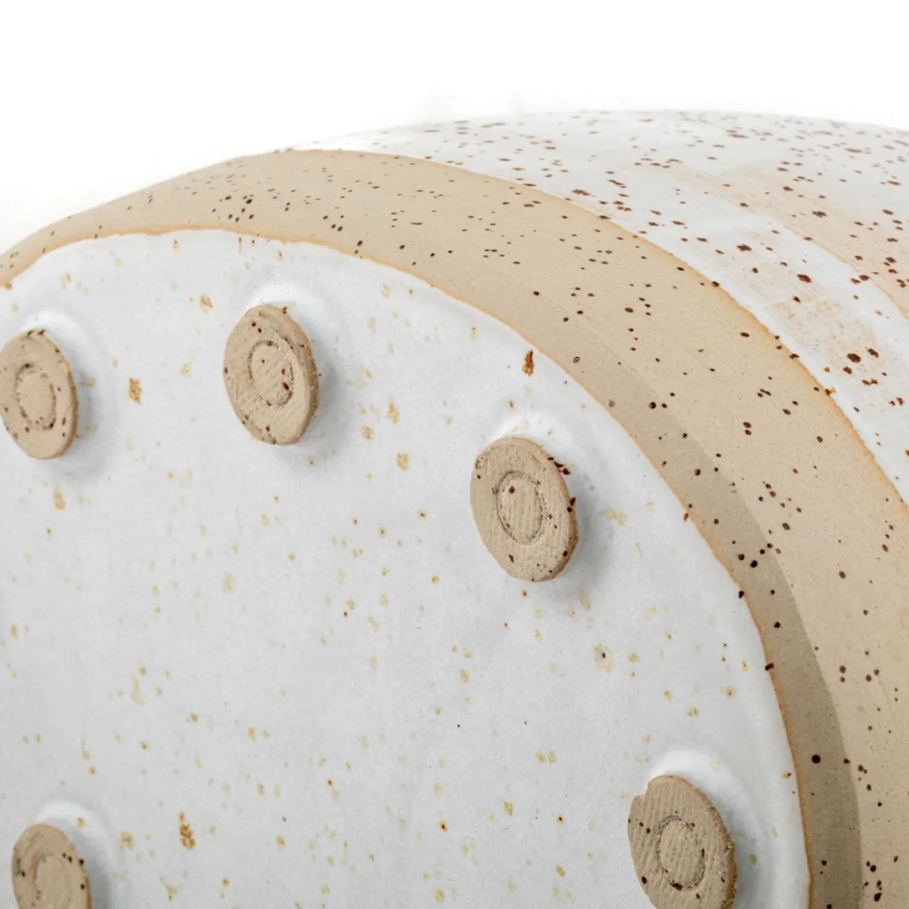 Agnes Duerrschnabel Atelier Scatola Ovale Speckled in Gres con Coperchio