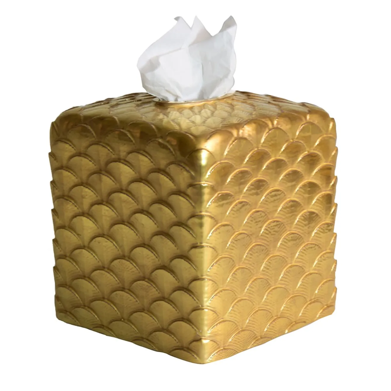 Villari SCATOLA PER FAZZOLETTI DI CARTA PAVONE - ORO