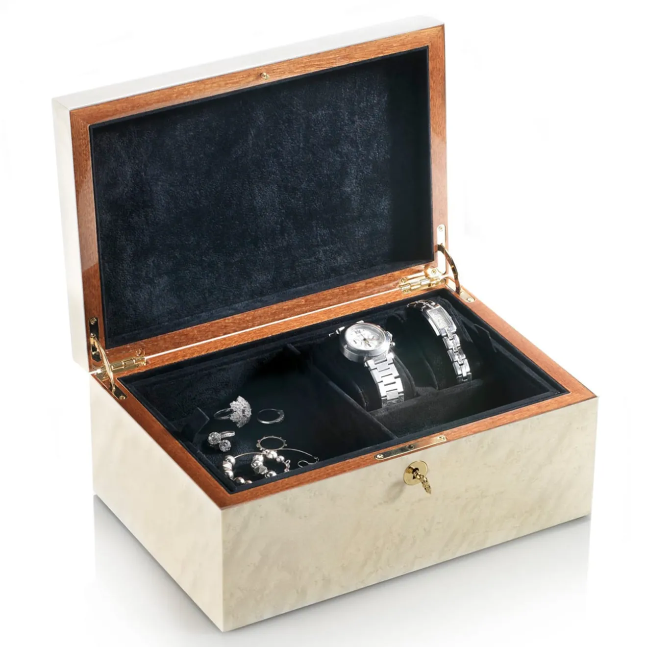 Villari SCATOLA PORTAGIOIE CAMELIA - CREMA