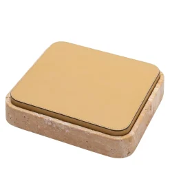 Giobagnara Scatola quadrata in pelle e marmo Giza #5