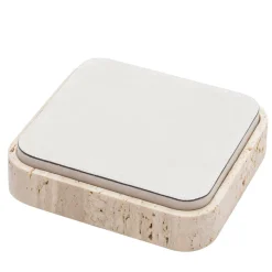 Giobagnara Scatola quadrata in pelle e marmo Giza #11