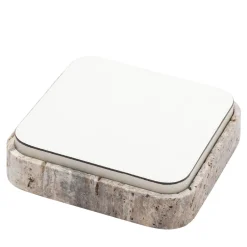 Giobagnara Scatola quadrata in pelle e marmo Giza #10