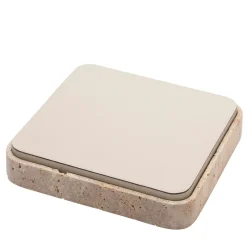 Giobagnara Scatola quadrata in pelle e marmo Giza #3