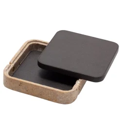 Giobagnara Scatola quadrata in pelle e marmo Giza #12