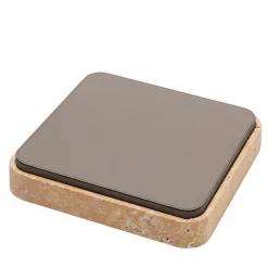 Giobagnara Scatola quadrata in pelle e marmo Giza #4