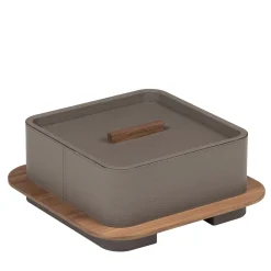 Giobagnara Scatola quadrata Lloyd N. 2 in Taupe