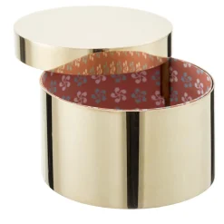 Bronzetto Scatola rotonda in ottone