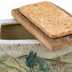 Agnes Duerrschnabel Atelier Scatola Staircase To The Hills in Gres Policromo con Coperchio in Legno