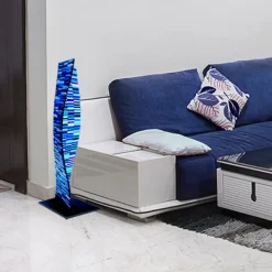 VéVé Glass Scultura blu di Poseidone