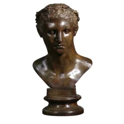 Fonderia Artistica Ruocco Scultura Busto di Atleta in bronzo