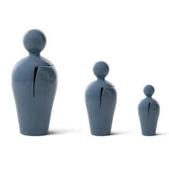 SANTOPECCATORE Scultura Da in Ceramica Azzurra