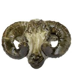 Amaaro Scultura da parete con trofeo di ariete