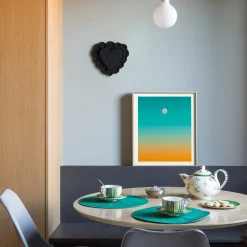 Amelia Corvino Scultura Da Parete Milagros Cuore Sacro In Gesso Nero