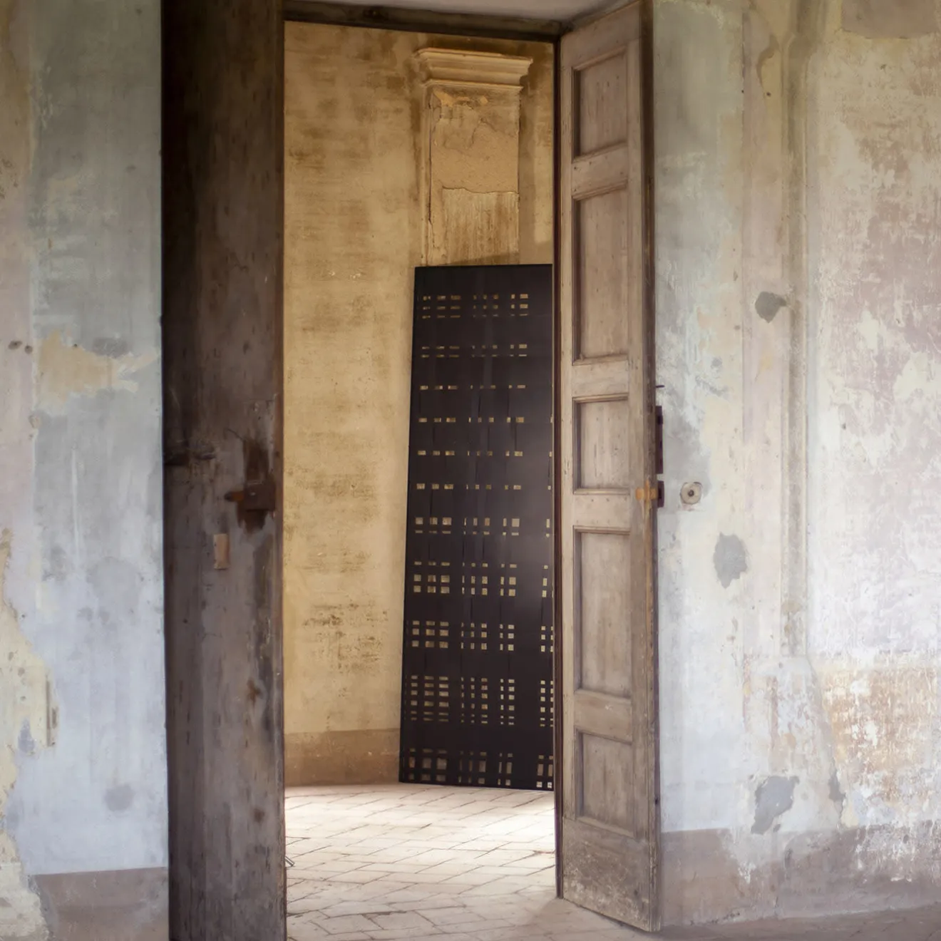 Splot Design Scultura da parete Testudo Abatellis nero