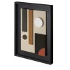 Giobagnara Scultura decorativa da parete Tabou con cornice nera #6