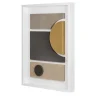 Giobagnara Scultura decorativa da parete Tabou con cornice bianca #4