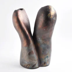 Design Center 1991 Scultura Decorativa in Ceramica Intreccio Silente di Nino Basso