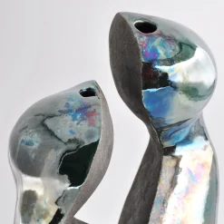 Design Center 1991 Scultura decorativa Intesa in ceramica di Nino Basso