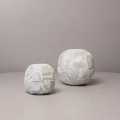 Paola Paronetto Scultura Decorativa Sfero Cartoccio Bianca