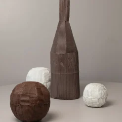 Paola Paronetto Scultura Decorativa Sfero Cartoccio Bianca