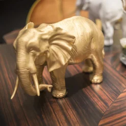 VGnewtrend Scultura d'oro a forma di elefante del padre africano