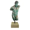 Fonderia Artistica Ruocco Scultura Ercole Farnese Frammento in bronzo con patina verde