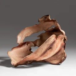 Bosa Scultura in ceramica marrone Courmayeur di Assia Karaguiozova