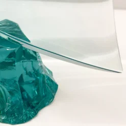 Ghirò Studio Scultura in cristallo fatta a mano a forma di vela