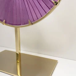 Ghirò Studio Scultura in cristallo viola Eye