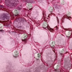 Anna Paola Cibin Scultura in velluto di pesce gioioso rosa