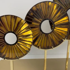 Ghirò Studio Scultura in vetro ambrato a tre occhi