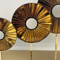 Ghirò Studio Scultura in vetro ambrato a tre occhi