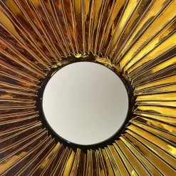 Ghirò Studio Scultura in vetro ambrato a tre occhi