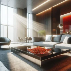 VéVé Glass Scultura Rombo Red Sunshine