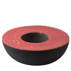 Design Center 1991 Serenata In Rosso E Nero Vaso Scultura di Nino Basso