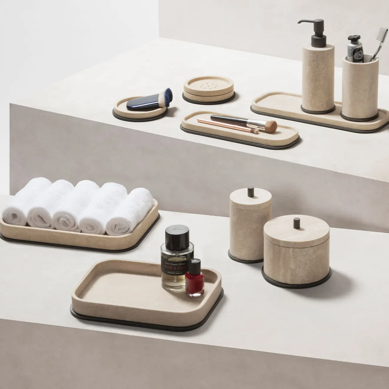 Giobagnara Set da bagno in marmo Positano