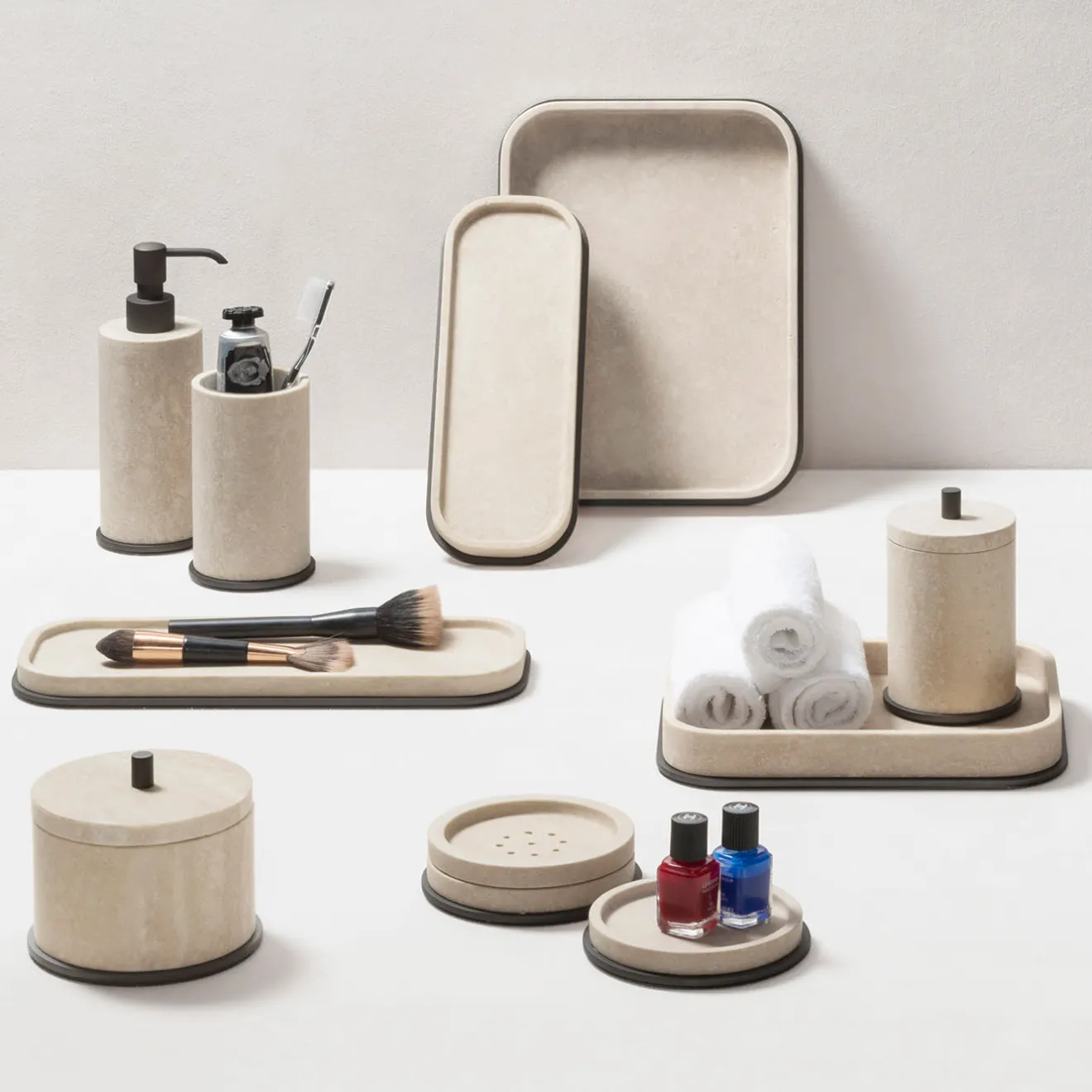 Giobagnara Set da bagno in marmo Positano