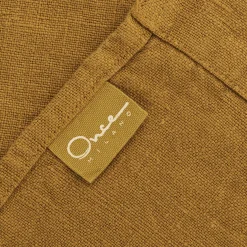 Once Milano Set di 4 asciugamani in lino senape