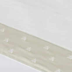 Mastro Raphael Set di 2 asciugamani in raso avorio Api