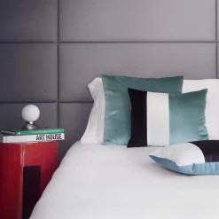 LO Decor Set di 2 cuscini tripli verde ottico