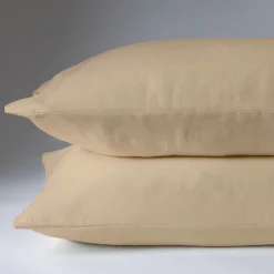 Rivolta Carmignani Set di 2 federe Kanapa giallo tenue