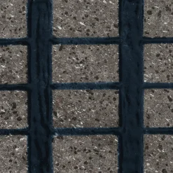 Ninefifty Set di 44 piastrelle blu e grigie Alfabeto di Margherita Rui