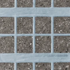 Ninefifty Set di 44 piastrelle blu e grigie Alfabeto di Margherita Rui