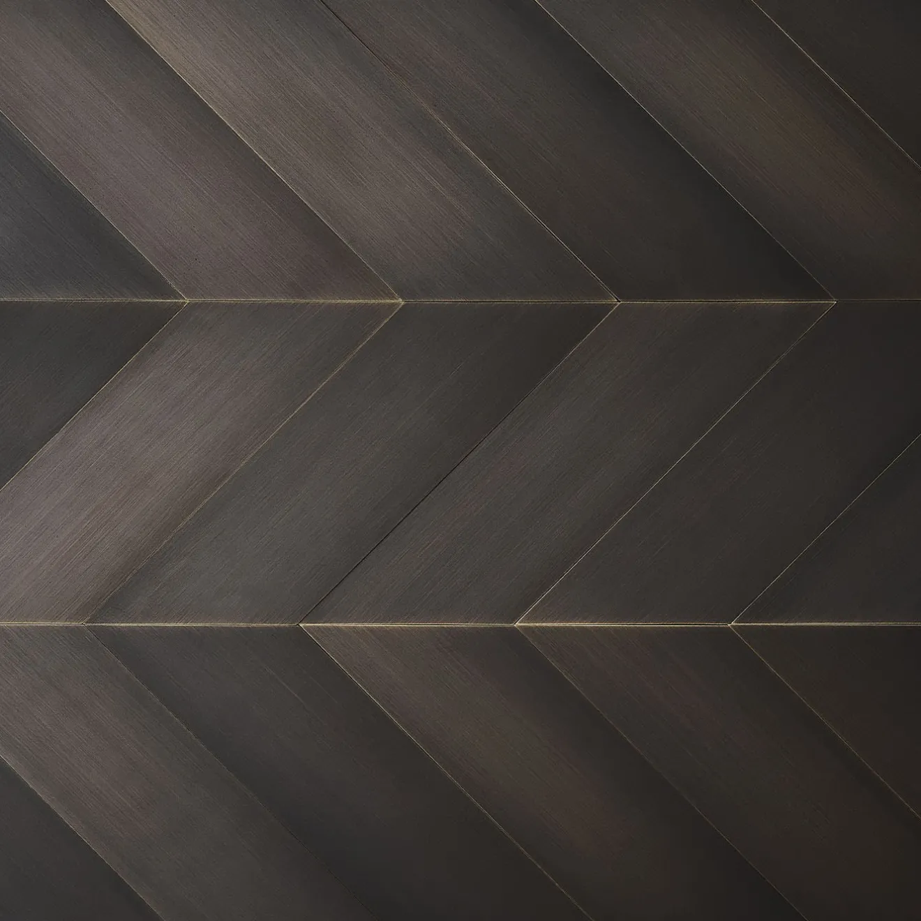 Favel Set di 10 piastrelle in ottone brunito Meta